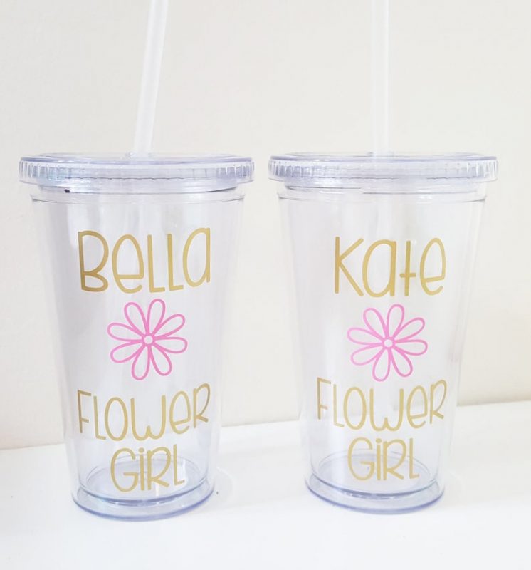 This is the Cutest Flower Girl Tumbler Emmaline Bride Wedding Blog