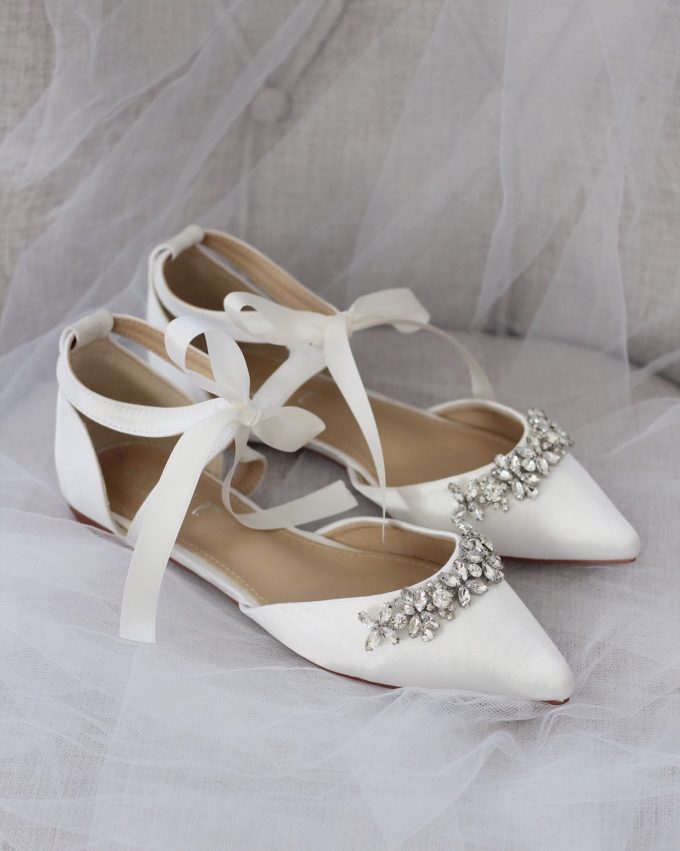 comfy ivory wedding shoes