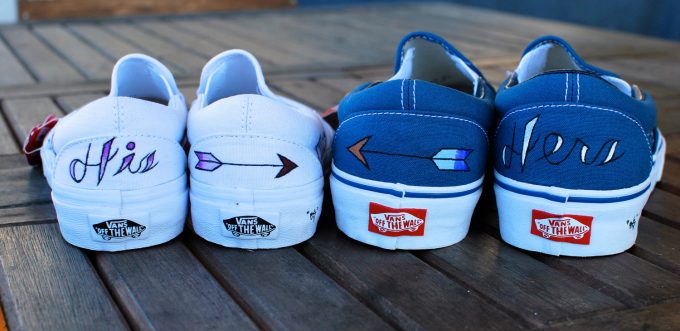 custom vans wedding shoes