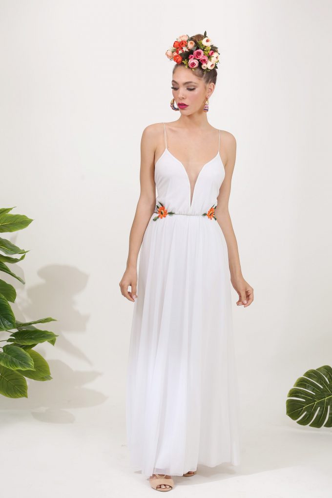 Top 10 Floral Embroidered Wedding Dresses on Etsy