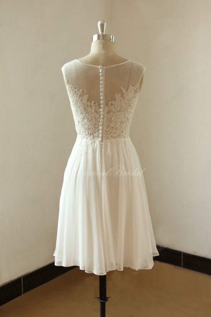 sachin and babi light blue dress Short Wedding Dresses main image 0