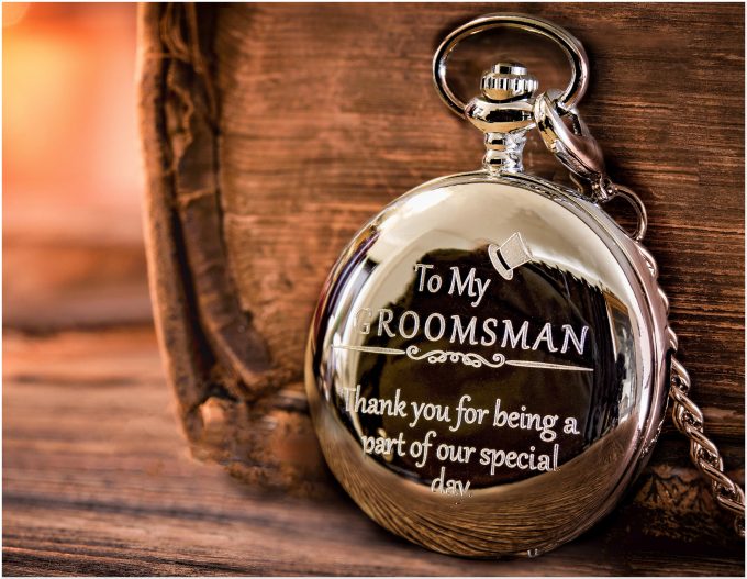 Groomsmen Pocket Watch Gift Set Groomsmen Watch Gift Set Groomsmen