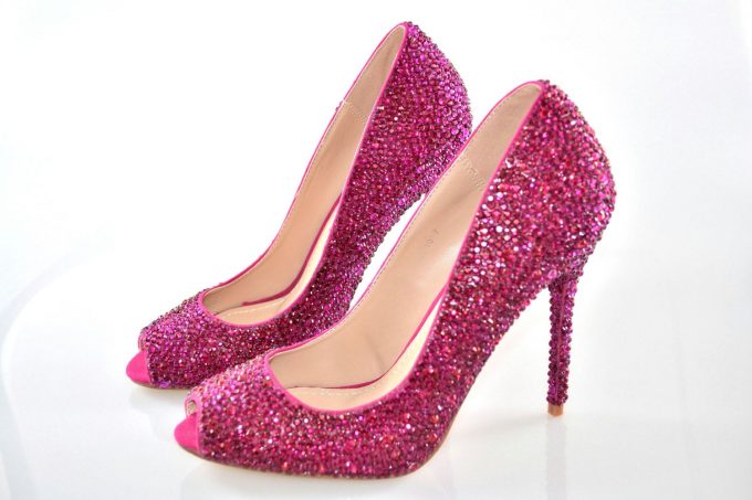 pink sparkly shoes