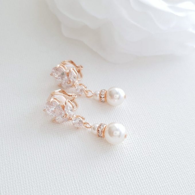 clip on wedding earrings