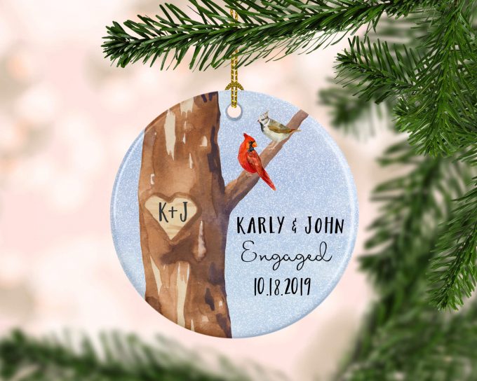 engagement christmas tree ornaments