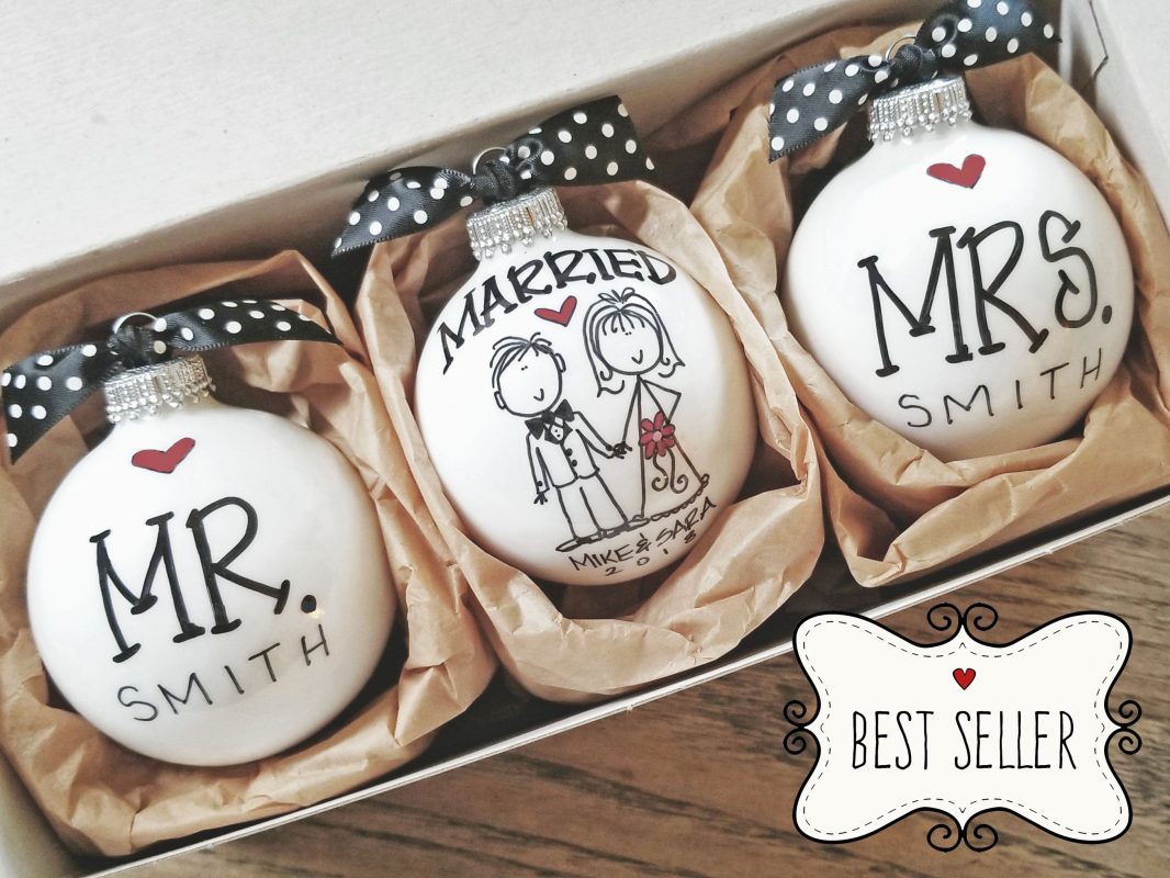 Married Christmas Ornament Gift 