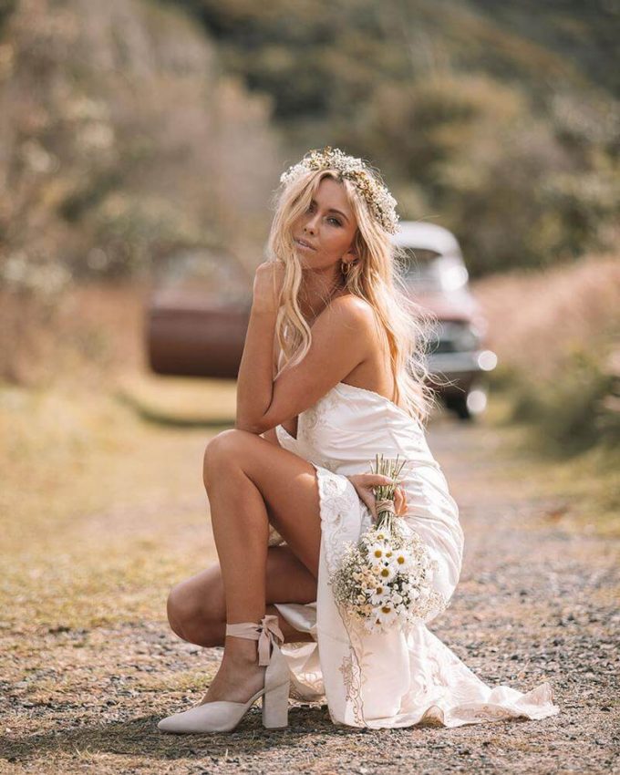 Nude shoes with wedding dress hotsell