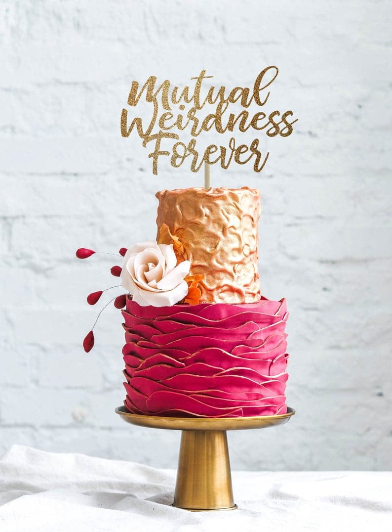 Personalised Wedding Cake Topper M Cake Topper Infinity K Cake - Etsy |  Rustic cake toppers, Custom cake toppers, Cake topper initials