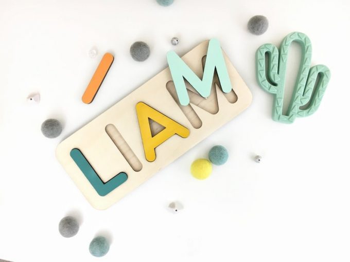 custom baby name puzzle