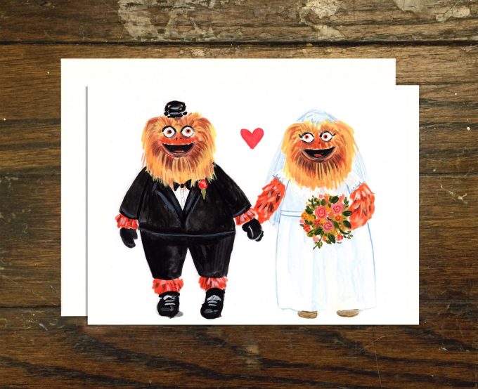philadelphia wedding ideas - gritty wedding card