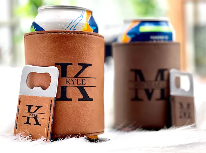 Personalized Flask & Pocket Knife Groomsman Gift Set - The Man Registry