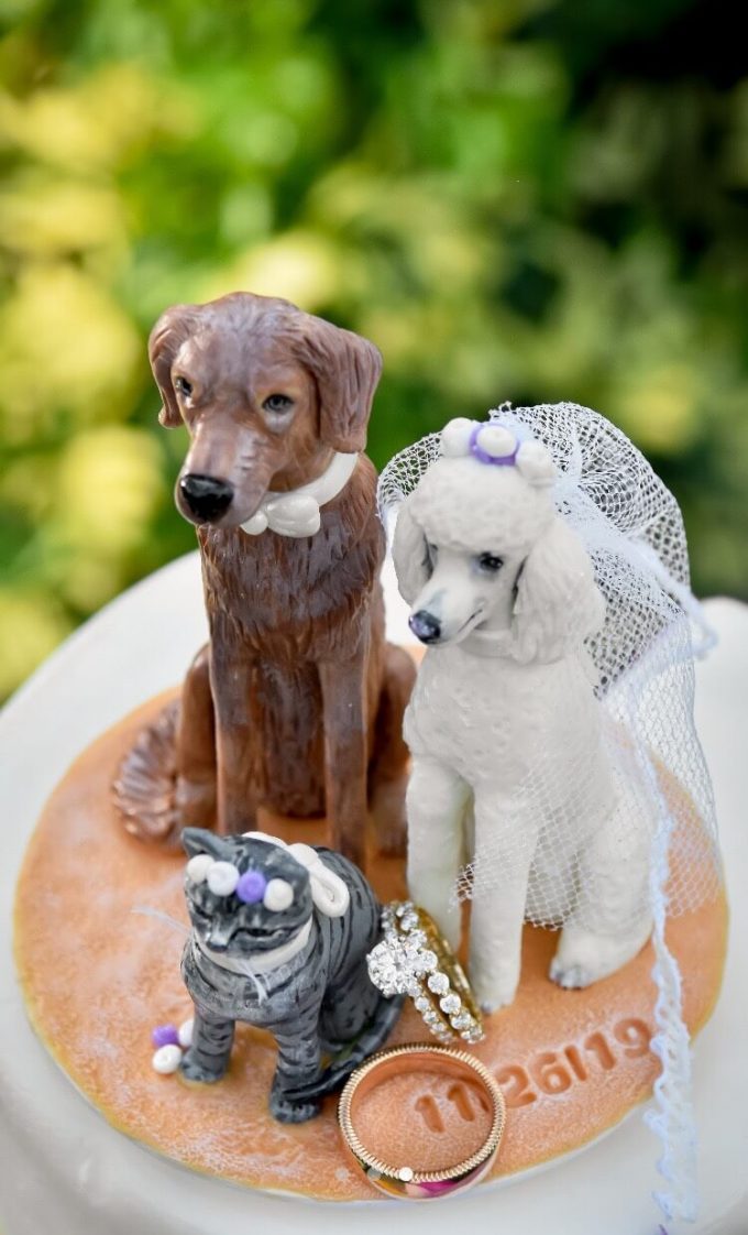 Near Me Labrador Wedding Cake Topper Bride And Groom Silhouette