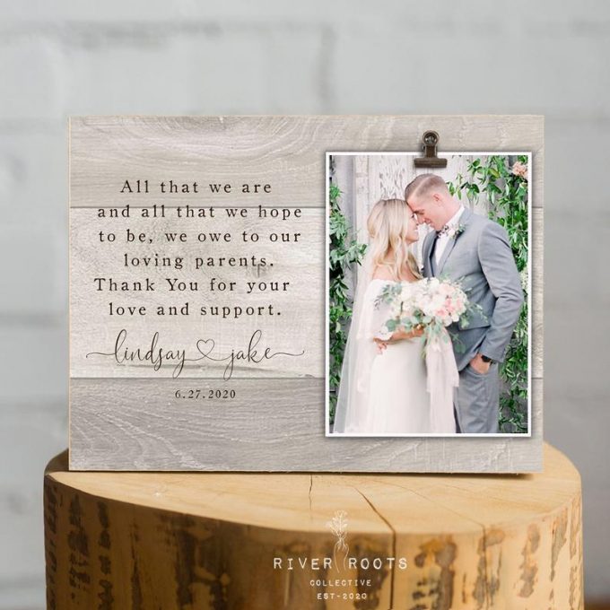 parents of the bride photo frame