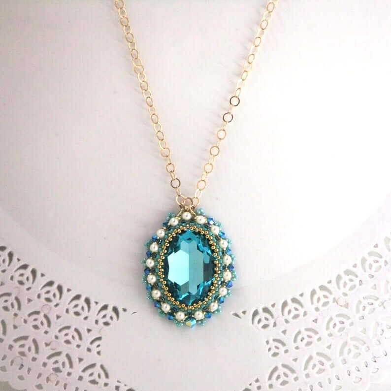 Turquoise Bridal Necklace for "Something Blue" | Emmaline Bride Wedding ...