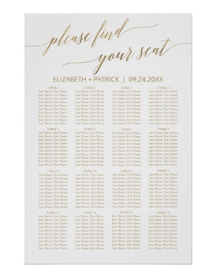 Seating Chart Vs Escort Cards What S The Difference Emmaline Bride