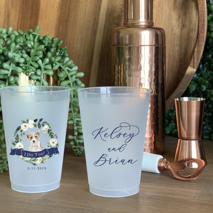plastic drinkware for wedding