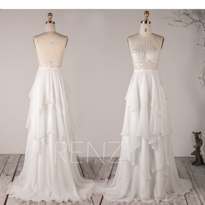 boho wedding dress under $200