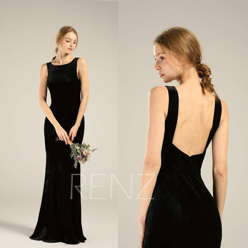 Winter Sweetheart Strapless Velvet Bridesmaid Dresses