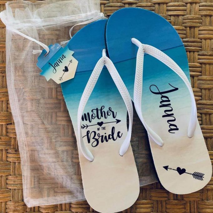 bridal party flip flops discount sale