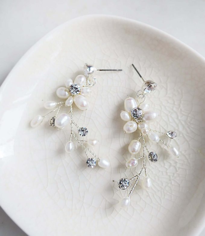 vine wedding earrings