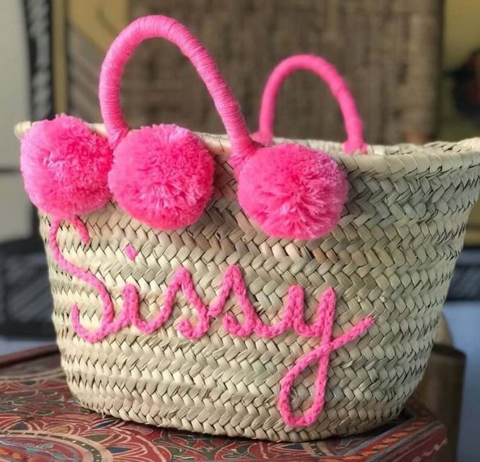 bride pom pom bag