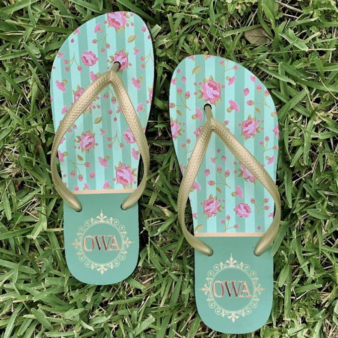 bridal party flip flops discount sale