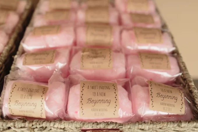 Mini Cotton Candy Bags with Tags- 12 ct. - Sweet Dreams Gourmet