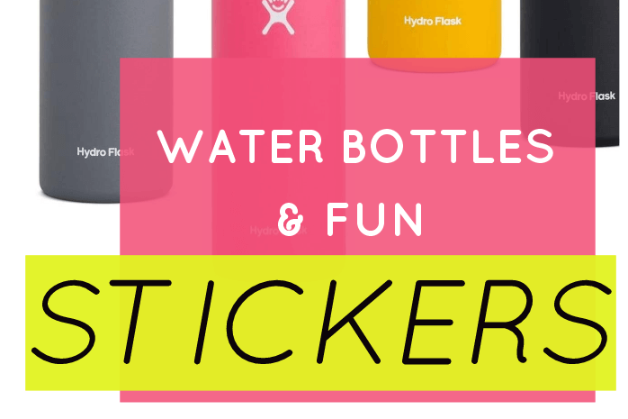 Fun DIY Gift Idea: Hydro Flask Bottles + Fun Stickers