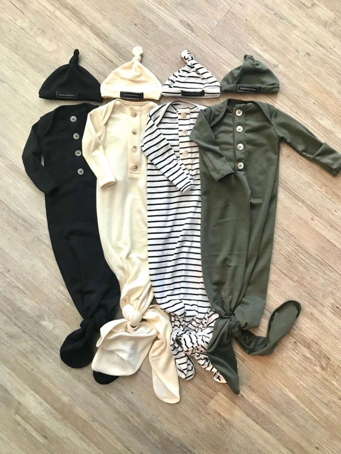 best knotted baby gowns