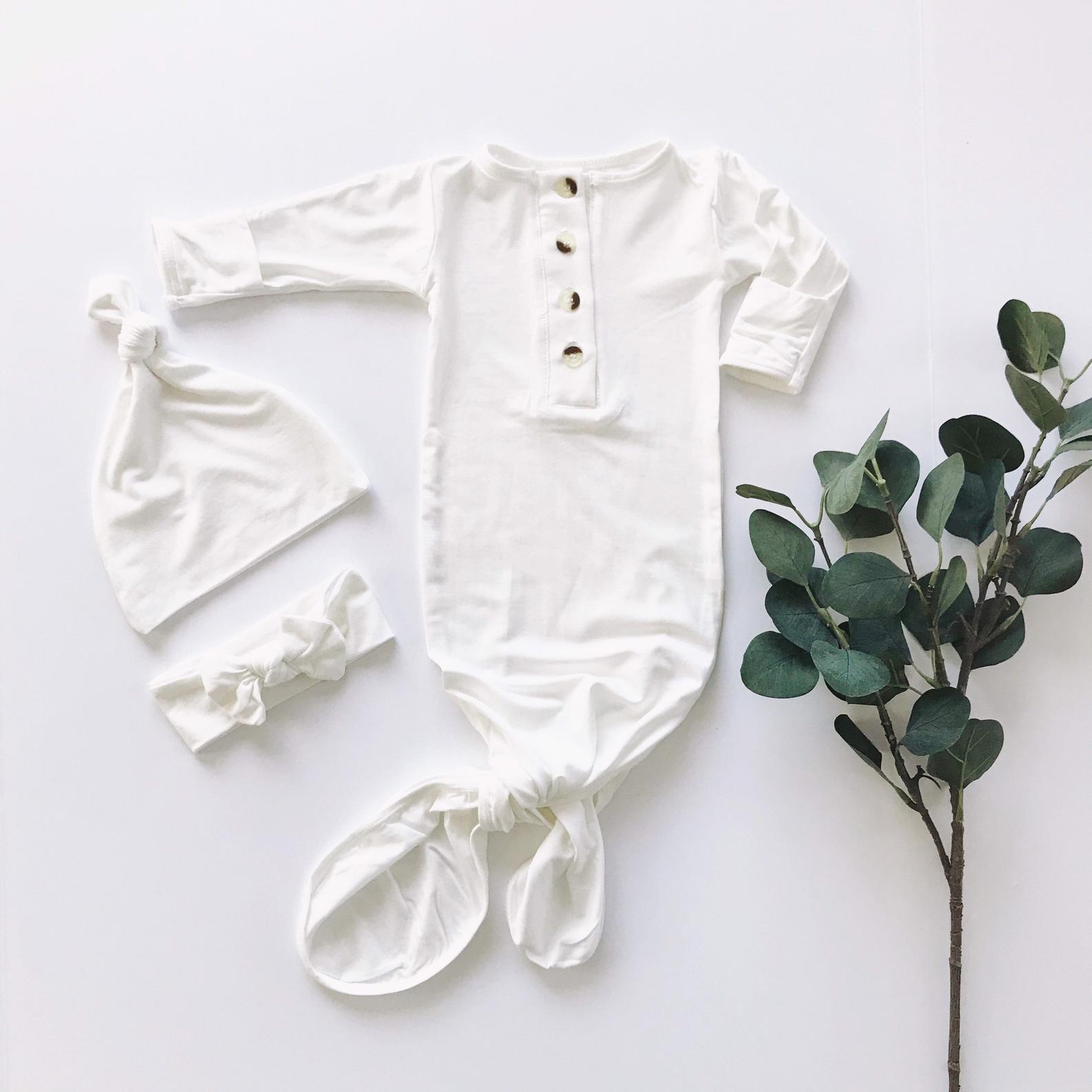 12 Best Knotted Baby Gowns That Look the Cutest Emmaline Baby