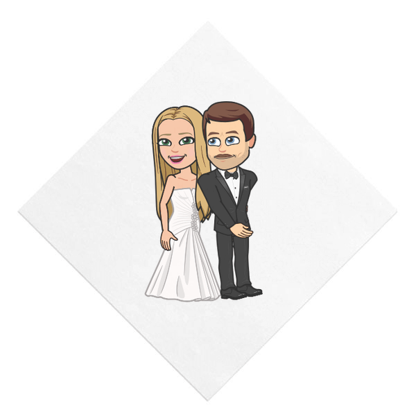 Bitmoji Wedding Napkins Invites Tumblers These Are So Much Fun