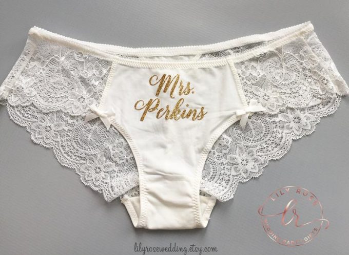 Bride Underwear The Best Personalized Bridal Underwear for Weddings