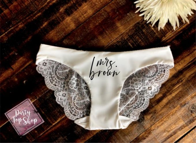 Bride Underwear The Best Personalized Bridal Underwear for Weddings