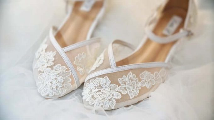 bridal no heel shoes