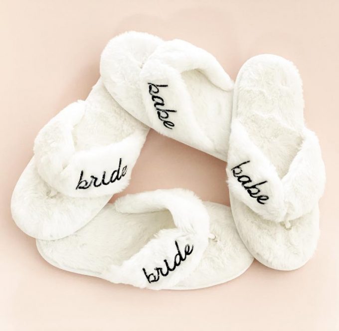 cheap bridesmaid slippers