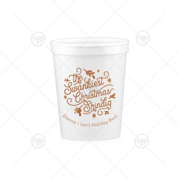 These Custom Christmas Party Cups Make Spirits Bright | Emmaline Bride