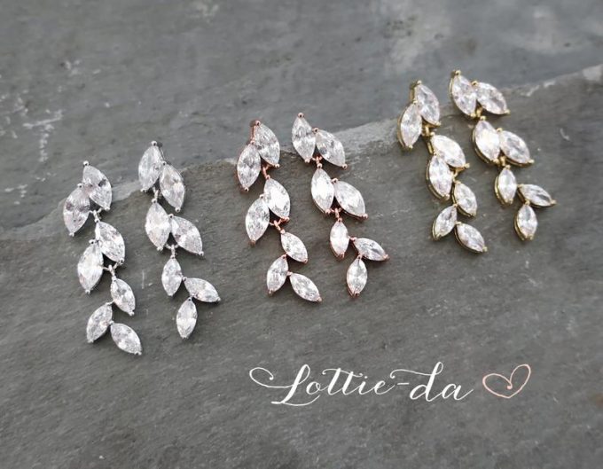 bridal crystal jewelry set