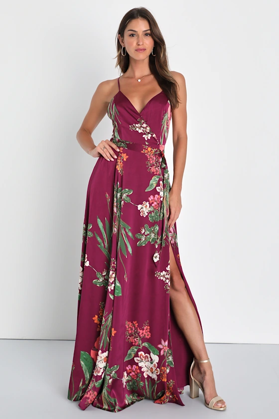 fitted lace wedding dress Flocked Floral Red Navy Tux Jacket – XPOSED