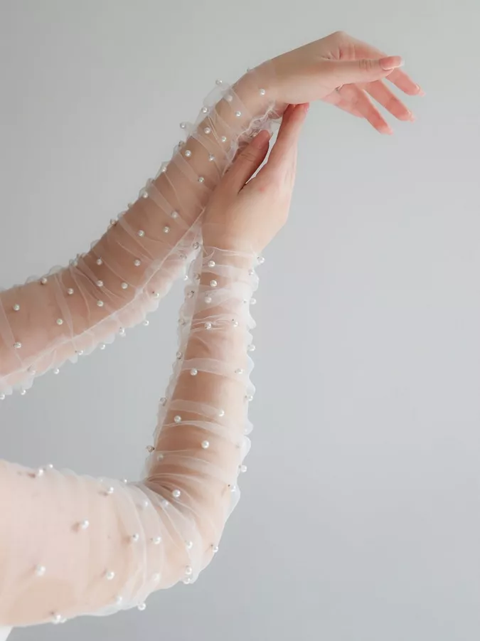 adding sheer sleeves to a dress TRANSFORM your dress with SHEER SLEEVES DIY