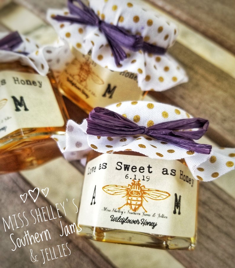 10 Handmade Tags Honey Jar Labels Bees Beehive Wedding Favours Sweet Gift Tags 