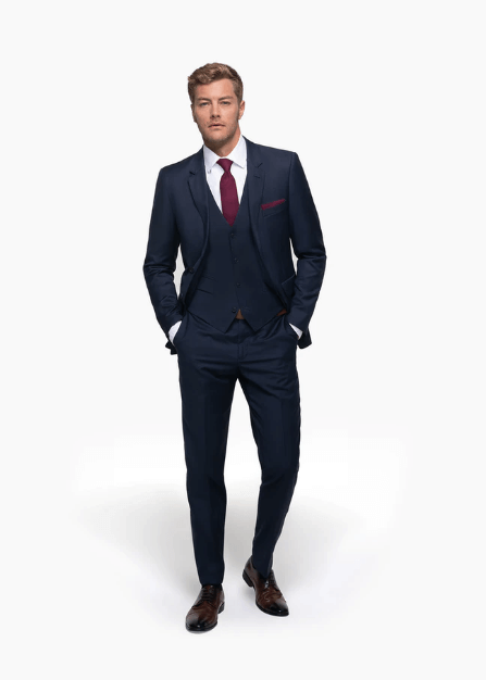 navy groomsmen suits