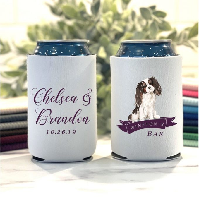 wedding cups with dog face