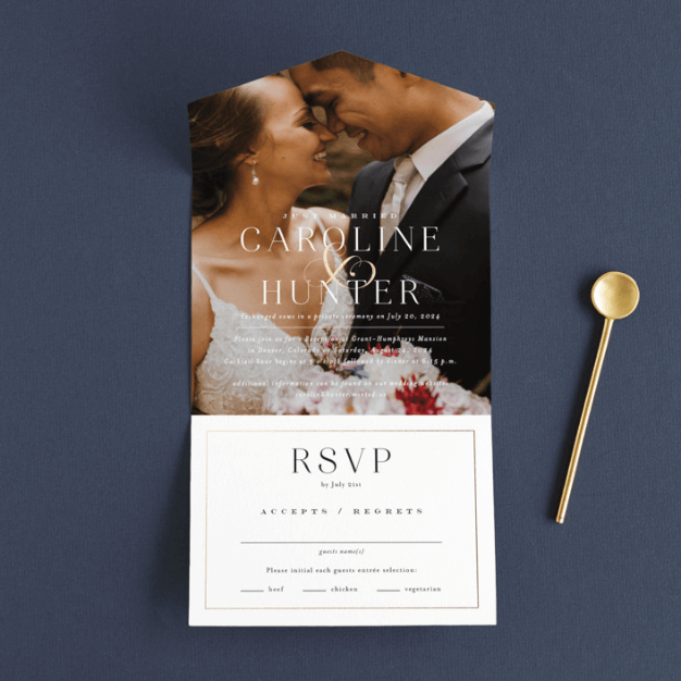 Wedding Invitations With Rsvp Included 