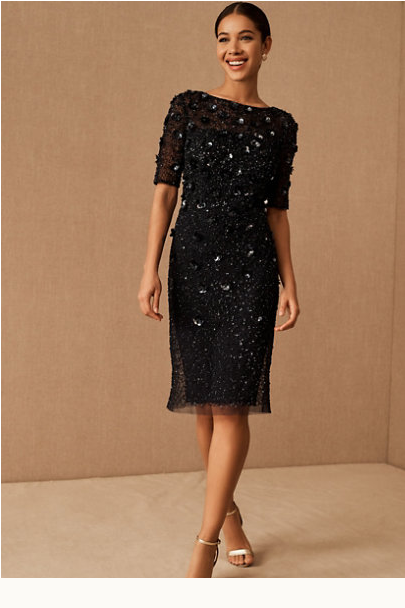 knee length dresses for ladies Floral Lace Tiered Wedding Guest Dress with Bow Straps