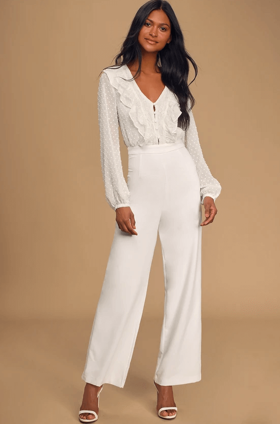 Where to Buy Wedding Jumpsuits Under $100 (PHOTOS) | EmmalineBride