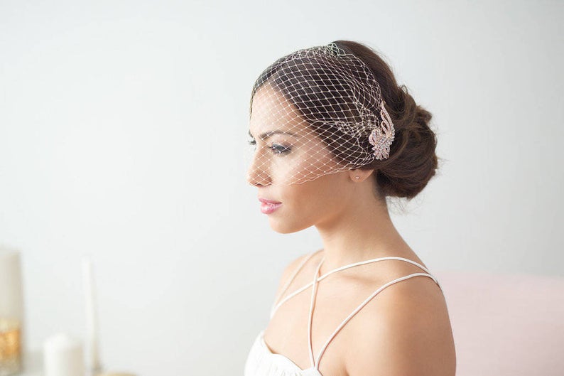 Where to Buy Birdcage Wedding Veil Emmaline Bride
