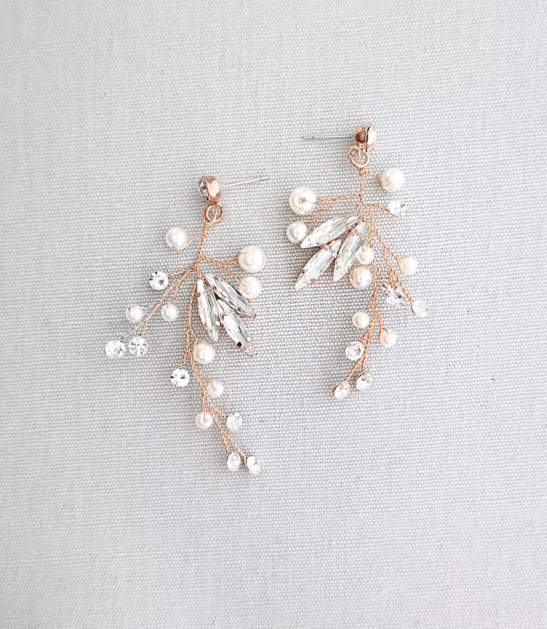 5 Best Handmade Wedding Finds: Vine Earrings, Flower Girl Dress + More