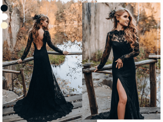 princess polly baby blue dress Elegant Black Satin Off Shoulder Wedding Dress main image 0