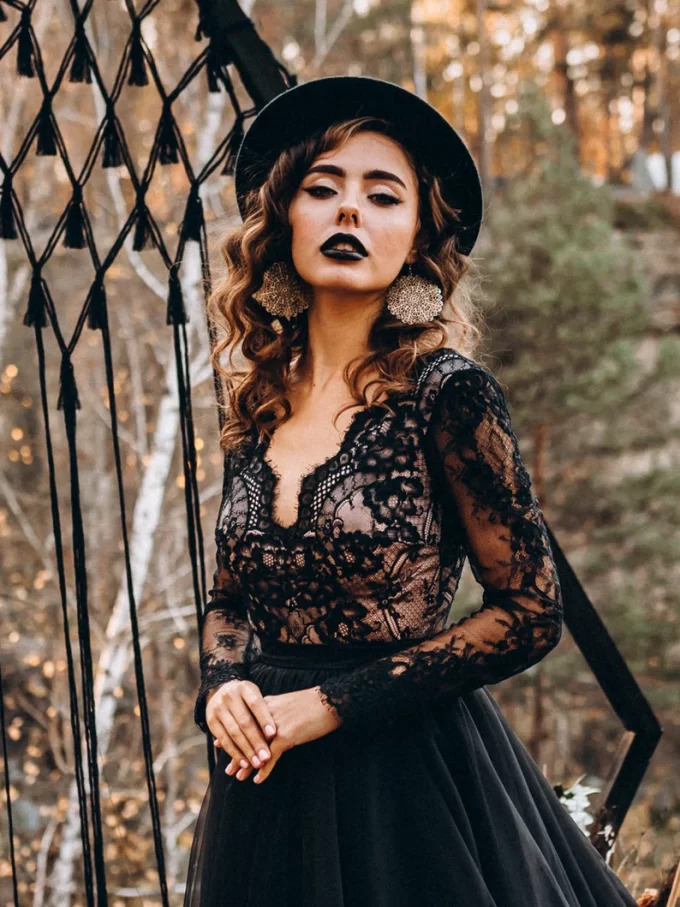 14 Black Wedding Dresses That Are Edgy Elegant Emmaline Bride