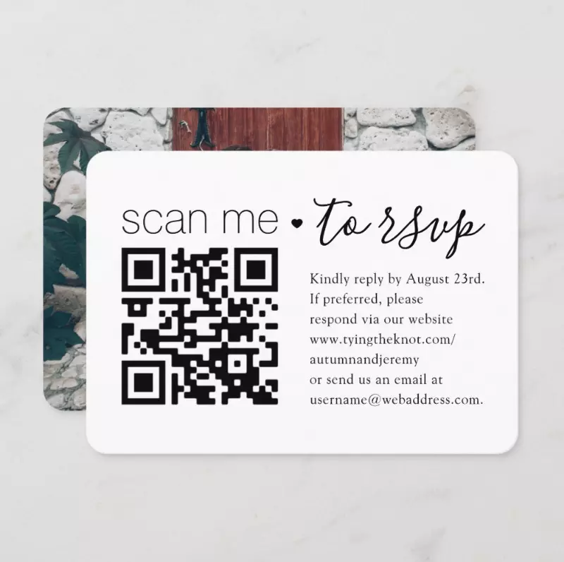 How To Make QR Code Wedding RSVPs | Emmaline Bride